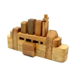 Ξύλινο παιχνίδι κατασκευαστικό Boat puzzle XL