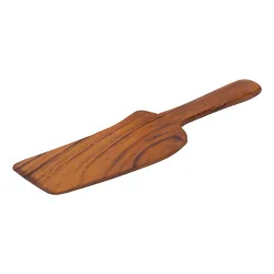 Χειροποίητη Ξύλινη Σπάτουλα για Πίτα Από Teak 29 Εκ. - 2