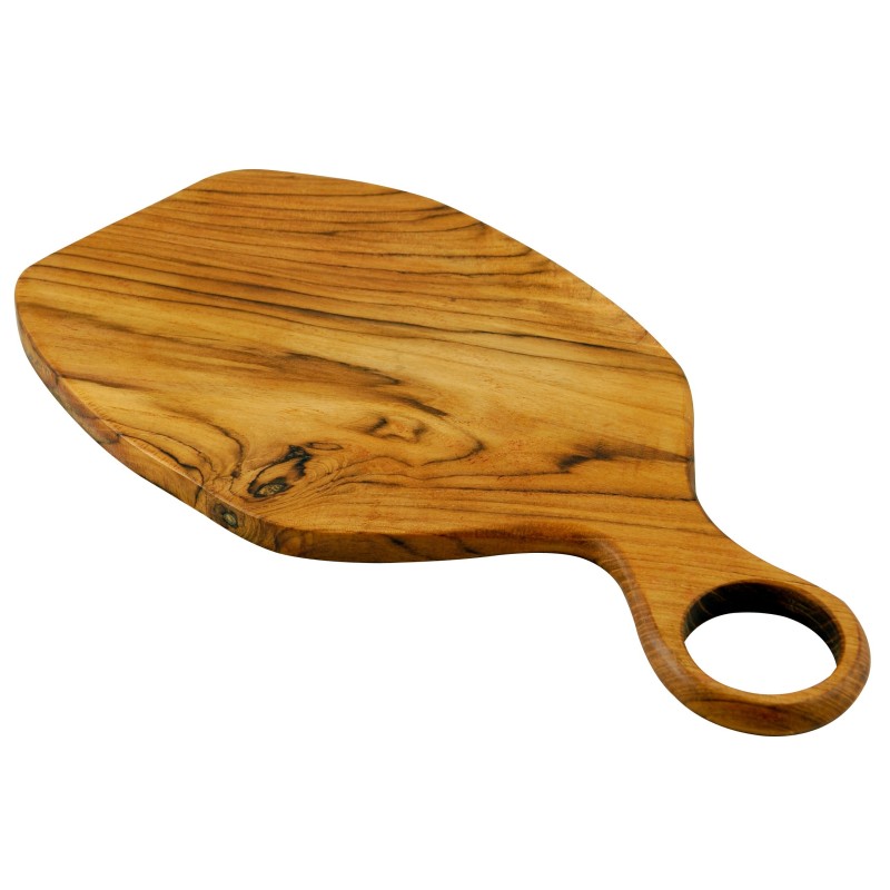 Χειροποίητη Ρακέτα Kοπής Teak, Από Την Συλλογή "Tropical" 40x21 Εκ. - 3 Χειροποίητη Ρακέτα Kοπής Teak, Από Την Συλλογή "Tropical" 40x21 Εκ. - 3