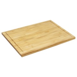 Ξύλινο Πιάτο Bamboo Με Αυλάκι 44x32 Εκ. - 1