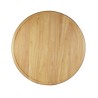 Ξύλινο Στρογγυλό Πιάτο Με Τοίχωμα Από Ξύλο Rubberwood Φ40 Εκ. - 2
