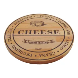 Ξύλινο Στρογγυλό Πλατώ Από Οξιά – “Cheese” Φ30 Εκ. - 1