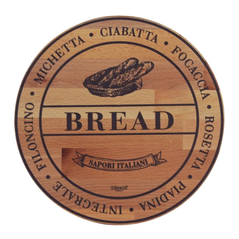 Ξύλινο Στρογγυλό Πλατώ Από Οξιά – “Bread” Φ30 Εκ. - 2 Ξύλινο Στρογγυλό Πλατώ Από Οξιά – “Bread” Φ30 Εκ. - 2