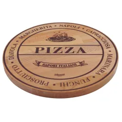 Ξύλινο Στρογγυλό Πλατώ Από Οξιά – “Pizza” Φ30 Εκ. - 1