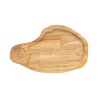Ξύλινο Πιάτο Rubberwood Ακανόνιστο Με Τοίχωμα & ντιπ 45x28 Εκ. - 8