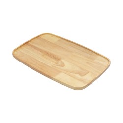 Ξύλινο Πιάτο Οβάλ Rubberwood Με Τοίχωμα 32, 38, 42 Εκ. - 18