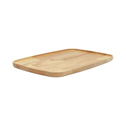 Ξύλινο Πιάτο Οβάλ Rubberwood Με Τοίχωμα 32, 38, 42 Εκ. - 21