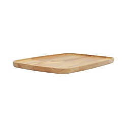 Ξύλινο Πιάτο Οβάλ Rubberwood Με Τοίχωμα 32, 38, 42 Εκ. - 23