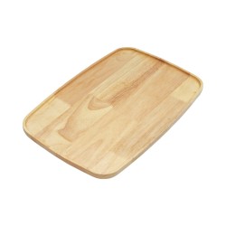 Ξύλινο Πιάτο Οβάλ Rubberwood Με Τοίχωμα 32, 38, 42 Εκ. - 24