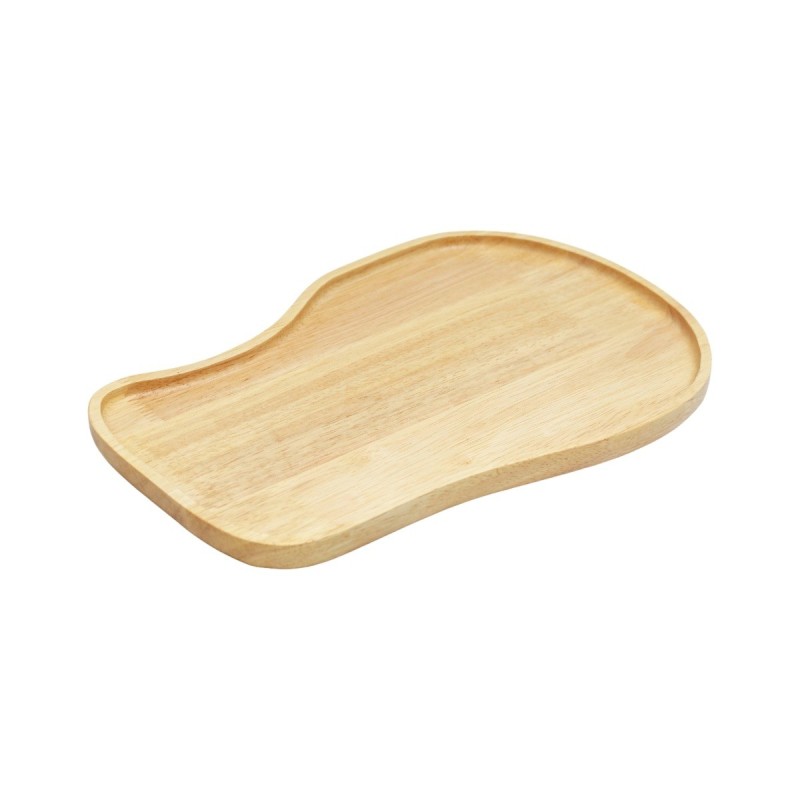 Ξύλινα Ακανόνιστα Πιάτα Rubberwood Με Τοίχωμα 33, 40 εκ. - 3 Ξύλινα Ακανόνιστα Πιάτα Rubberwood Με Τοίχωμα 33, 40 εκ. - 3