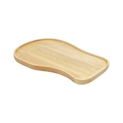 Ξύλινα Ακανόνιστα Πιάτα Rubberwood Με Τοίχωμα 33, 40 εκ. - 4