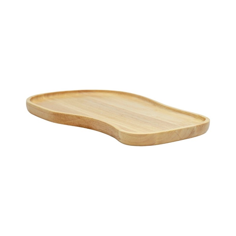 Ξύλινα Ακανόνιστα Πιάτα Rubberwood Με Τοίχωμα 33, 40 εκ. - 6 Ξύλινα Ακανόνιστα Πιάτα Rubberwood Με Τοίχωμα 33, 40 εκ. - 6