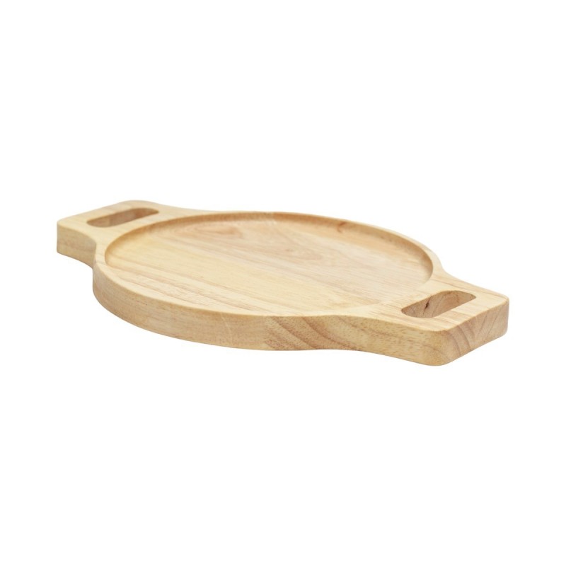 Ξύλινο Στρογγυλό Πιάτο Rubberwood με Τοίχωμα 28x28 Εκ. - 3 Ξύλινο Στρογγυλό Πιάτο Rubberwood με Τοίχωμα 28x28 Εκ. - 3