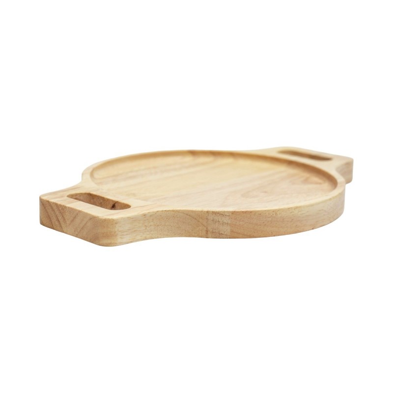 Ξύλινο Στρογγυλό Πιάτο Rubberwood με Τοίχωμα 28x28 Εκ. - 5 Ξύλινο Στρογγυλό Πιάτο Rubberwood με Τοίχωμα 28x28 Εκ. - 5