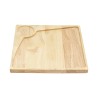 Ξύλινο Πιάτο Rubberwood Τετράγωνο & Θέση για Ντιπ Με Τοίχωμα 25, 30 Εκ. - 4