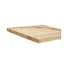 Ξύλινο Πιάτο Rubberwood Τετράγωνο & Θέση για Ντιπ Με Τοίχωμα 25, 30 Εκ. - 5