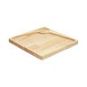 Ξύλινο Πιάτο Rubberwood Τετράγωνο & Θέση για Ντιπ Με Τοίχωμα 25, 30 Εκ. - 7
