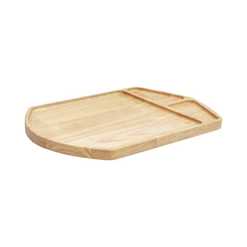 Ξύλινο Πιάτο Άγκυρα Rubberwood Με Τοίχωμα & 2 θέσεις 40x27 εκ. - 3