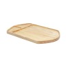 Ξύλινο Πιάτο Άγκυρα Rubberwood Με Τοίχωμα & 2 θέσεις 40x27 εκ. - 4