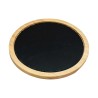 Ξύλινο Στρογγυλό Πλατό Rubberwood Με Πέτρα 34x34 Εκ. - 5