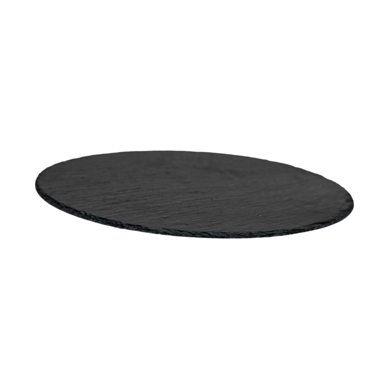 Ξύλινο Στρογγυλό Πλατό Rubberwood Με Πέτρα 34x34 Εκ. - 8