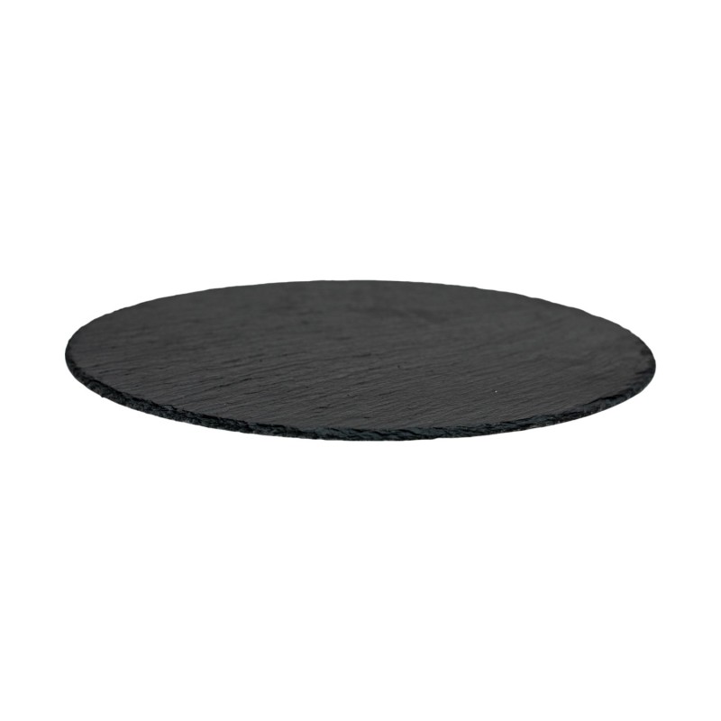 Ξύλινο Στρογγυλό Πλατό Rubberwood Με Πέτρα 34x34 Εκ. - 9