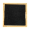 Ξύλινο Τετράγωνο Πλατό Rubberwood Με Πέτρα 29x29 Εκ. - 2