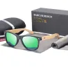 Γυαλιά Ηλίου με πράσινο Φακό από ξύλο Bamboo - 4