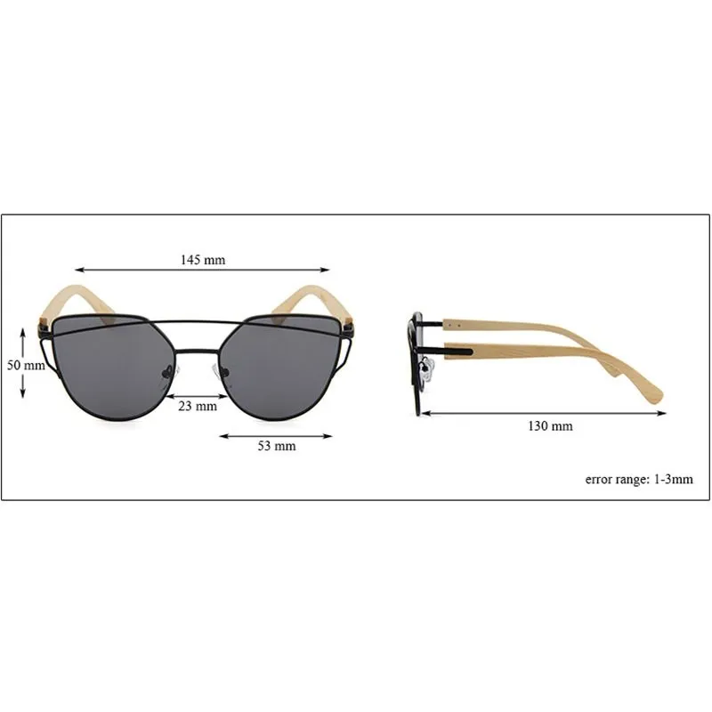 Γυαλιά Ηλίου Bamboo Λεπτά με Μαύρο Polarized Φακό - 6 Γυαλιά Ηλίου Bamboo Λεπτά με Μαύρο Polarized Φακό - 6