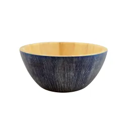 Ξύλινα Μπλε Μπολ Από Rubberwood 15, 17, 25, 30, 35 Εκ.