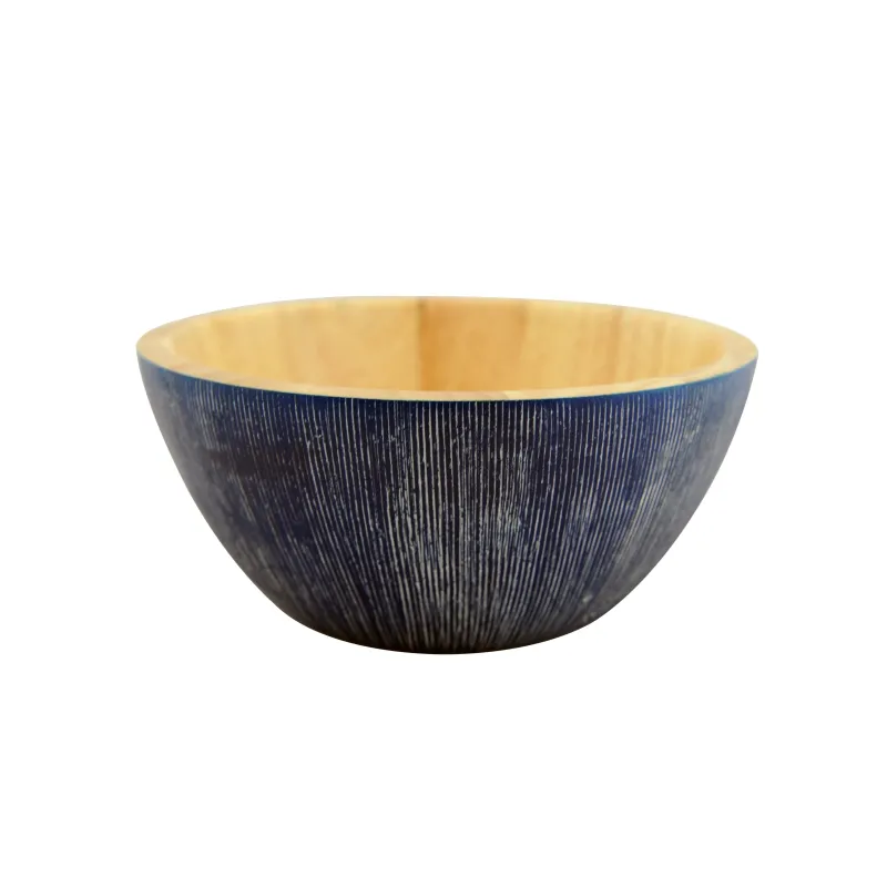 Ξύλινα Μπλε Μπολ Από Rubberwood 15, 17, 25, 30, 35 Εκ. Ξύλινα Μπλε Μπολ Από Rubberwood 15, 17, 25, 30, 35 Εκ.