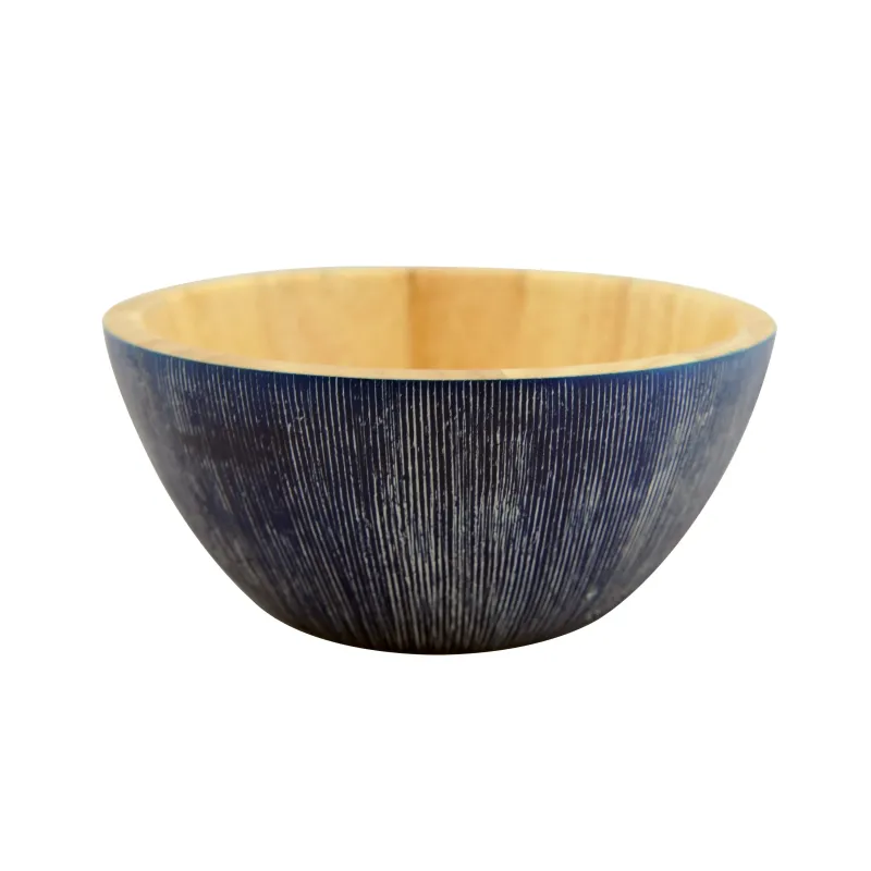 Ξύλινα Μπλε Μπολ Από Rubberwood 15, 17, 25, 30, 35 Εκ. Ξύλινα Μπλε Μπολ Από Rubberwood 15, 17, 25, 30, 35 Εκ.