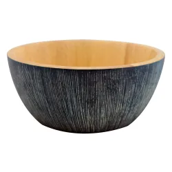 Ξύλινα Μπλε Μπολ Από Rubberwood 15, 17, 25, 30, 35 Εκ.