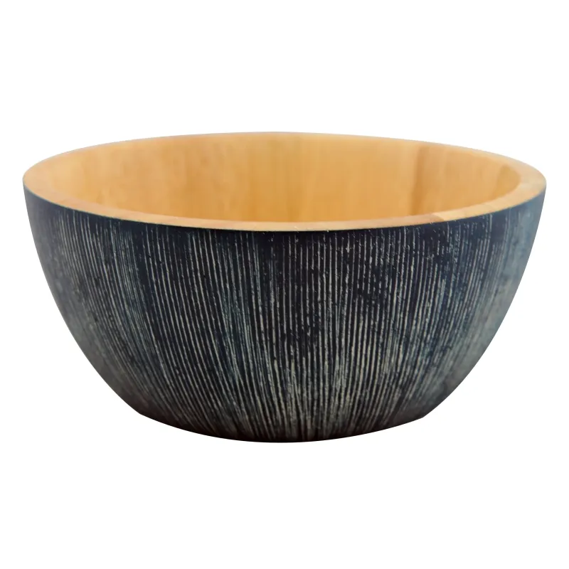 Ξύλινα Μπλε Μπολ Από Rubberwood 15, 17, 25, 30, 35 Εκ. Ξύλινα Μπλε Μπολ Από Rubberwood 15, 17, 25, 30, 35 Εκ.