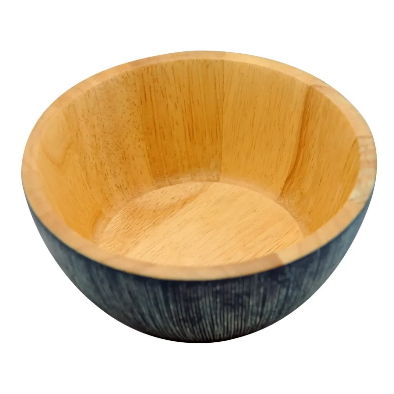 Ξύλινα Μπλε Μπολ Από Rubberwood 15, 17, 25, 30, 35 Εκ. Ξύλινα Μπλε Μπολ Από Rubberwood 15, 17, 25, 30, 35 Εκ.