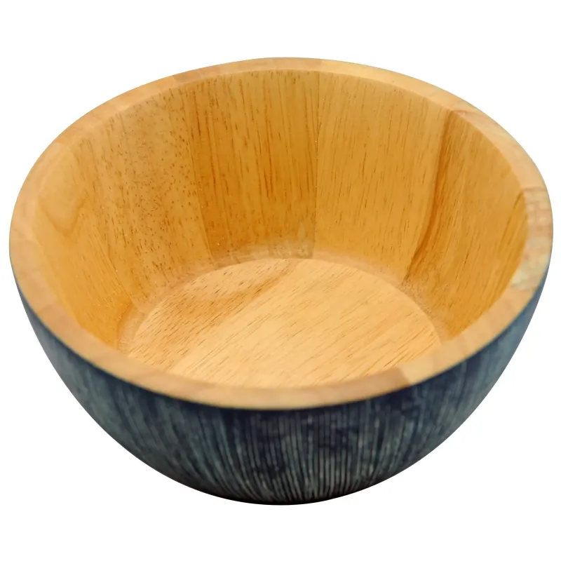 Ξύλινα Μπλε Μπολ Από Rubberwood 15, 17, 25, 30, 35 Εκ. Ξύλινα Μπλε Μπολ Από Rubberwood 15, 17, 25, 30, 35 Εκ.