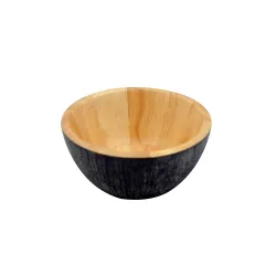 Ξύλινα Μαύρα Μπολ Από Rubberwood 15, 17, 25, 30, 35 Εκ.