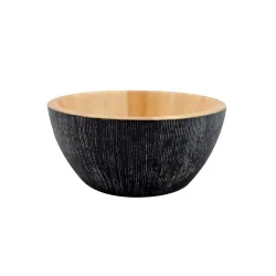 Ξύλινα Μαύρα Μπολ Από Rubberwood 15, 17, 25, 30, 35 Εκ.