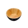 Ξύλινα Μαύρα Μπολ Από Rubberwood 15, 17, 25, 30, 35 Εκ.
