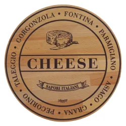 Ξύλινο Στρογγυλό Πλατώ Από Οξιά – “Cheese” Φ30 Εκ. - 2
