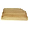 Ξύλινο Πιάτο Rubberwood Με Αυλάκι 36x24 Εκ. - 3