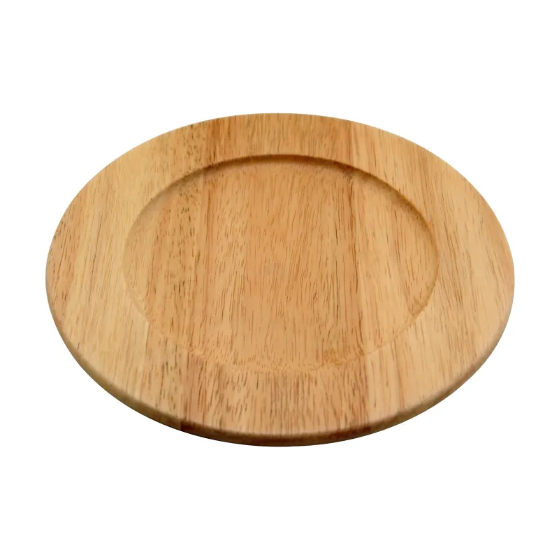 Σετ 4 Ξύλινα Πιάτα Rubberwood 20 Εκ. - 3 Σετ 4 Ξύλινα Πιάτα Rubberwood 20 Εκ. - 3