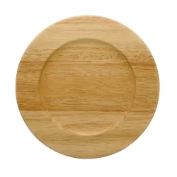 Σετ 4 Ξύλινα Πιάτα Rubberwood 20 Εκ. - 2
