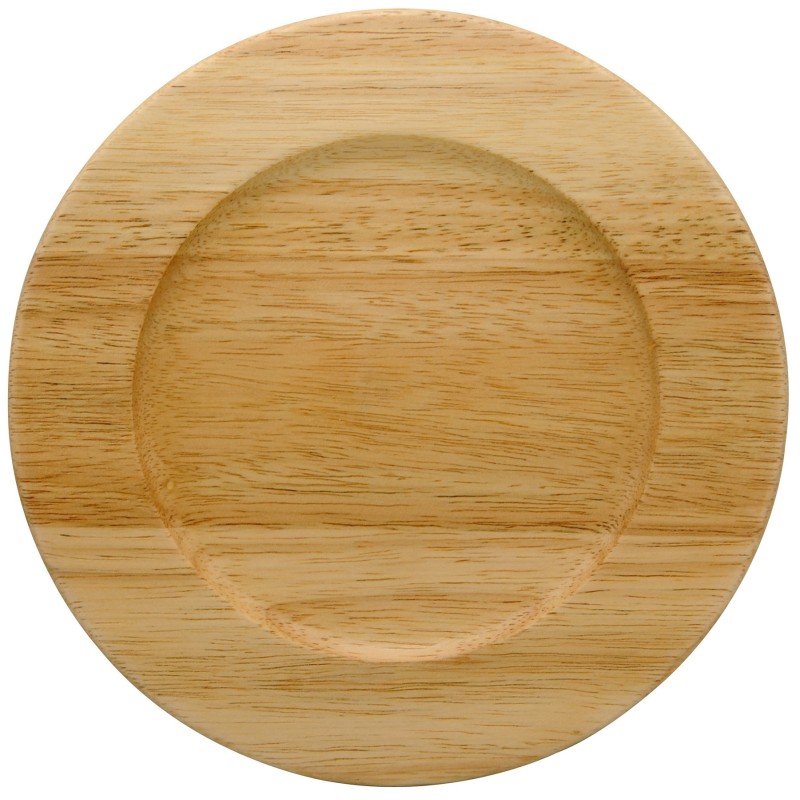 Ξύλινη Πιατέλα από ξύλο Rubberwood 40 Εκ. - 2 Ξύλινη Πιατέλα από ξύλο Rubberwood 40 Εκ. - 2