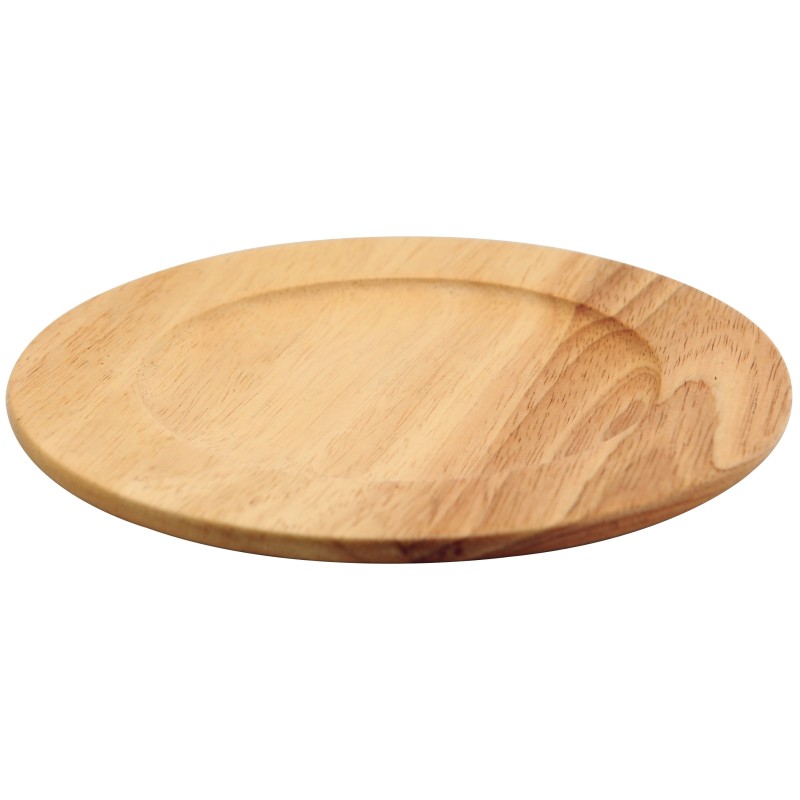 Ξύλινη Πιατέλα από ξύλο Rubberwood 40 Εκ. - 3 Ξύλινη Πιατέλα από ξύλο Rubberwood 40 Εκ. - 3