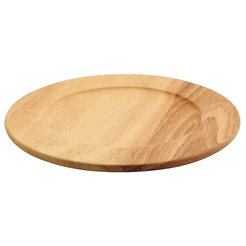 Ξύλινη Πιατέλα από ξύλο Rubberwood 36 Εκ. - 3 Ξύλινη Πιατέλα από ξύλο Rubberwood 36 Εκ. - 3