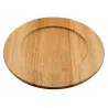 Ξύλινη Πιατέλα από ξύλο Rubberwood 36 Εκ. - 1