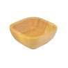 Ξύλινο Τετράγωνο Μπολ από Rubberwood 9x4 εκ. - 2