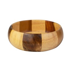 Ξύλινο Μπολ από Rubberwood και Ακακία 16x5,5 εκ. - 1