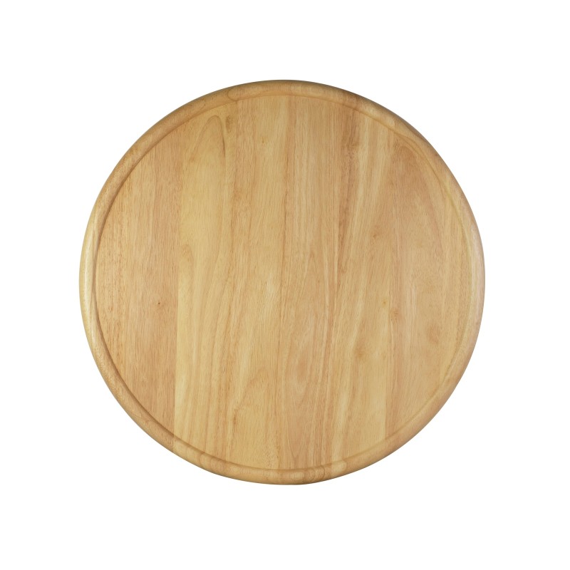 Ξύλινο Στρογγυλό Πιάτο Με Τοίχωμα Από Ξύλο Rubberwood Φ35 Εκ. - 2 Ξύλινο Στρογγυλό Πιάτο Με Τοίχωμα Από Ξύλο Rubberwood Φ35 Εκ. - 2
